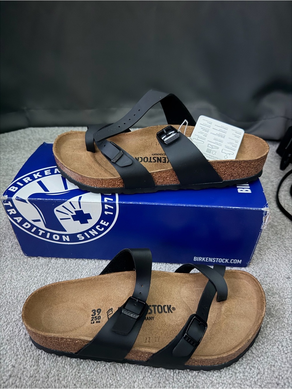 Birkenstock Women’s Black Milano Adjustable Sandals-TW
